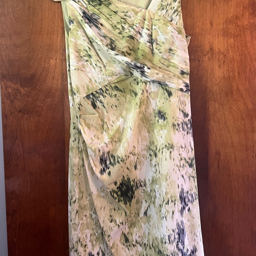 Ann Taylor One Shoulder Dress in Elegant Green